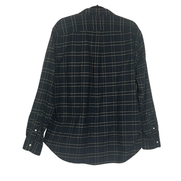 Polo Ralph Lauren Button Down Shirt Plaid Navy Green Yellow Size XL Pony - Picture 2 of 8